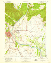 Download a high-resolution, GPS-compatible USGS topo map for Red Bluff East, CA (1952 edition)