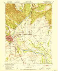 Download a high-resolution, GPS-compatible USGS topo map for Red Bluff East, CA (1952 edition)