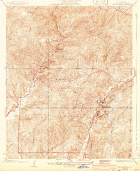 Download a high-resolution, GPS-compatible USGS topo map for Red Mountain, CA (1943 edition)