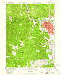 preview thumbnail of historical topo map of Redding, CA in 1957