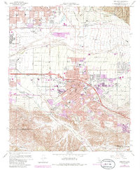 preview thumbnail of historical topo map of Redlands, CA in 1967