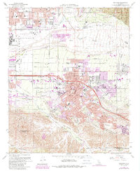 preview thumbnail of historical topo map of Redlands, CA in 1967