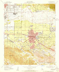 Download a high-resolution, GPS-compatible USGS topo map for Redlands, CA (1955 edition)