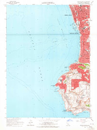 Download a high-resolution, GPS-compatible USGS topo map for Redondo Beach, CA (1965 edition)