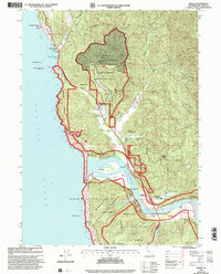 Download a high-resolution, GPS-compatible USGS topo map for Requa, CA (2001 edition)