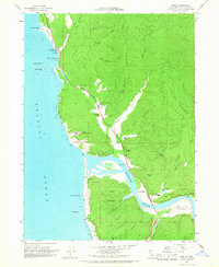 preview thumbnail of historical topo map of Del Norte County, CA in 1966