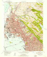 Download a high-resolution, GPS-compatible USGS topo map for Richmond, CA (1957 edition)