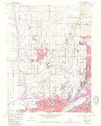1967 Map of Rio Linda, 1980 Print