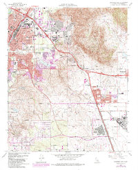 Download a high-resolution, GPS-compatible USGS topo map for Riverside East, CA (1984 edition)