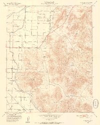 preview thumbnail of historical topo map of Tulare County, CA in 1951