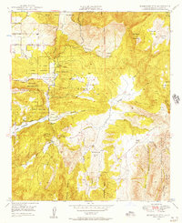Download a high-resolution, GPS-compatible USGS topo map for Rodriguez Mtn, CA (1957 edition)