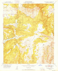 Download a high-resolution, GPS-compatible USGS topo map for Rodriguez Mtn, CA (1949 edition)