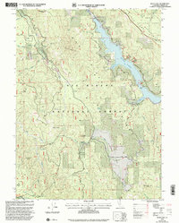 preview thumbnail of historical topo map of Trinity County, CA in 1997