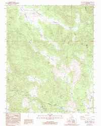 preview thumbnail of historical topo map of Tulare County, CA in 1986