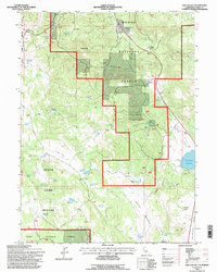 preview thumbnail of historical topo map of Lassen County, CA in 1993