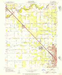 1953 Map of Salida, 1954 Print