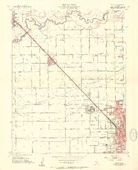 1953 Map of Salida, 1954 Print
