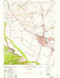1947 Map of Salinas, CA, 1948 Print