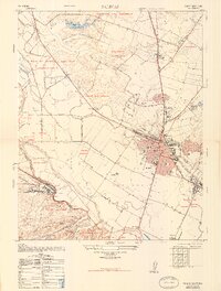 1947 Map of Salinas, CA, 1948 Print
