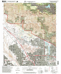 preview thumbnail of historical topo map of San Bernardino County, CA in 1996
