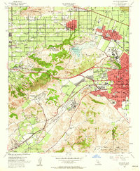 Download a high-resolution, GPS-compatible USGS topo map for San Dimas, CA (1963 edition)