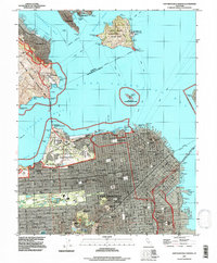 Download a high-resolution, GPS-compatible USGS topo map for San Francisco North, CA (1997 edition)