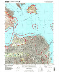 Download a high-resolution, GPS-compatible USGS topo map for San Francisco North, CA (1999 edition)