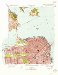 Download a high-resolution, GPS-compatible USGS topo map for San Francisco North, CA (1955 edition)
