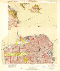 Download a high-resolution, GPS-compatible USGS topo map for San Francisco North, CA (1950 edition)