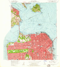 Download a high-resolution, GPS-compatible USGS topo map for San Francisco North, CA (1958 edition)