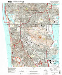 Download a high-resolution, GPS-compatible USGS topo map for San Francisco South, CA (1999 edition)