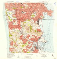 Download a high-resolution, GPS-compatible USGS topo map for San Francisco South, CA (1958 edition)