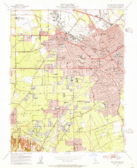 preview thumbnail of historical topo map of Santa Clara County, CA in 1953