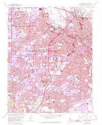 Download a high-resolution, GPS-compatible USGS topo map for San Jose West, CA (1975 edition)