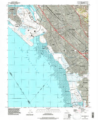 Download a high-resolution, GPS-compatible USGS topo map for San Leandro, CA (1997 edition)