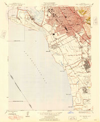 Download a high-resolution, GPS-compatible USGS topo map for San Leandro, CA (1948 edition)