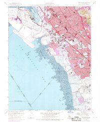 Download a high-resolution, GPS-compatible USGS topo map for San Leandro, CA (1969 edition)