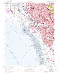 Download a high-resolution, GPS-compatible USGS topo map for San Leandro, CA (1974 edition)