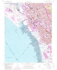 Download a high-resolution, GPS-compatible USGS topo map for San Leandro, CA (1980 edition)