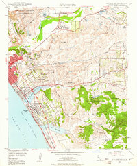 Download a high-resolution, GPS-compatible USGS topo map for San Luis Rey, CA (1961 edition)