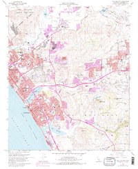 preview thumbnail of historical topo map of San Diego County, CA in 1968
