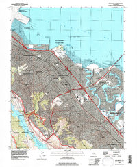 Download a high-resolution, GPS-compatible USGS topo map for San Mateo, CA (1997 edition)