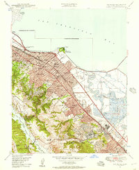 preview thumbnail of historical topo map of San Mateo, CA in 1947