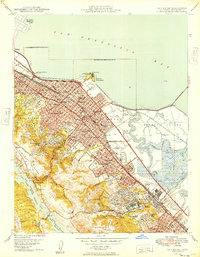 preview thumbnail of historical topo map of San Mateo, CA in 1949