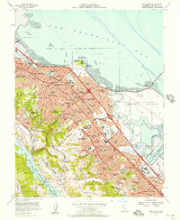 Download a high-resolution, GPS-compatible USGS topo map for San Mateo, CA (1957 edition)