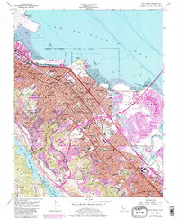 Download a high-resolution, GPS-compatible USGS topo map for San Mateo, CA (1984 edition)
