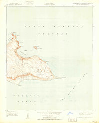 Download a high-resolution, GPS-compatible USGS topo map for San Miguel Island East, CA (1950 edition)