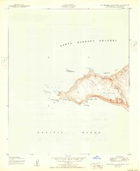 Download a high-resolution, GPS-compatible USGS topo map for San Miguel Island West, CA (1950 edition)