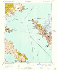 preview thumbnail of historical topo map of Marin County, CA in 1947