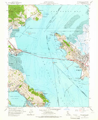Download a high-resolution, GPS-compatible USGS topo map for San Quentin, CA (1965 edition)